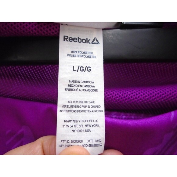 VTG Reebok Track Windbreaker Suit Womens Top Size L Leggings size XL 2 Piece Set - Picture 6 of 13